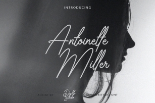 Antoinette Miller / Handwritten font Font Download