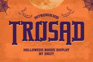 Trosad – Halloween Bones Display Font Download