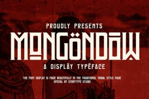 Mongondow Display Typeface Font Font Download