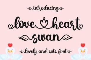 Love Heart Swan Font Download