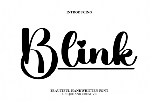 Blink Font Download