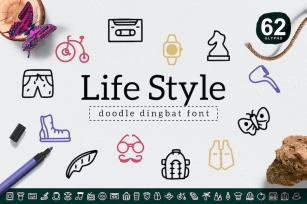 Life Style Dingbat Font Download