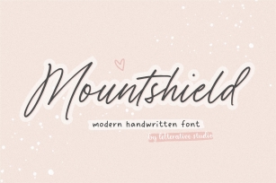 Mountshield Font Download