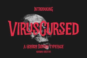 Virus Cursed Halloween Sans Vintage Display Font Download