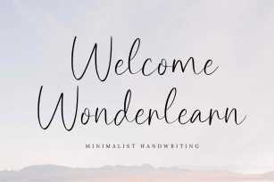 Welcome Wonderlearn Font Download