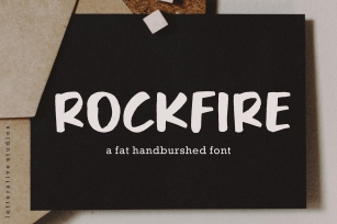 Rockfire Fat Handbrushed Font Download