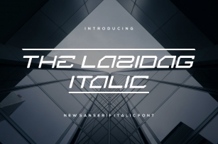 TheLazidag-Italic Font Download