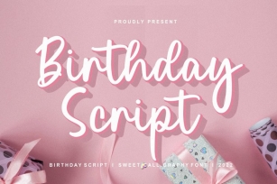 Birthday Script Font Download