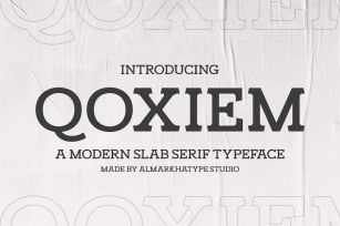 Qoxiem - Modern Slab Font Download