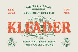 Kleader - Display Font Font Download