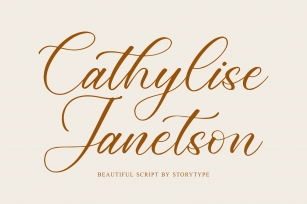 Cathylise Janets Font Download