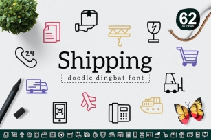 Shipping Dingbat Font Download