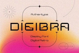 Digibra - Digital Retro Display Font Font Download