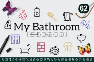 My Bathroom Dingbat Font Download