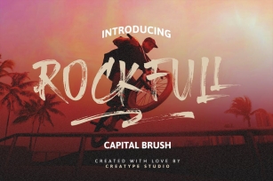 Rockfull Capital Brush Font Download