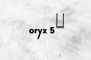 Oryx 5 Font Download