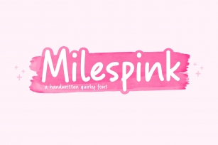 Milespink Font Download