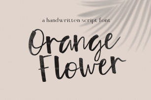 Orange Flower! Typeface with Extras Font Download
