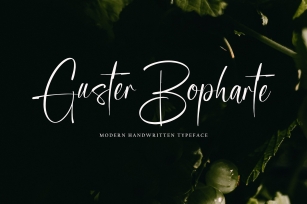Guster Bopharte Font Download