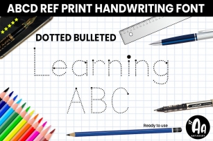 Abcd Ref Dotted Bulleted Font Download