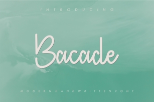 Bacade Font Download