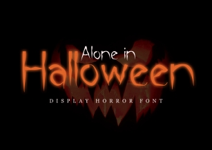 Alone in Halloween Font Download