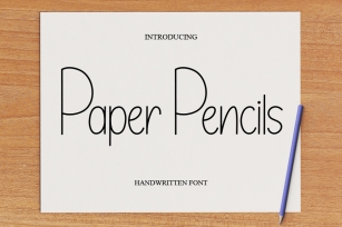 Paper Pencils Font Download