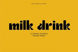 Milk Drink Font Download