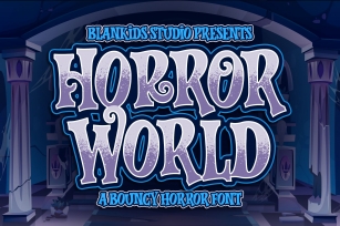 Horror World a Bouncy Horror Font Download