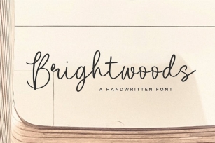 Brightwoods Script Font Font Download