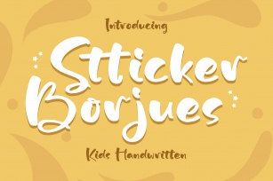Stticker Borjues Font Download