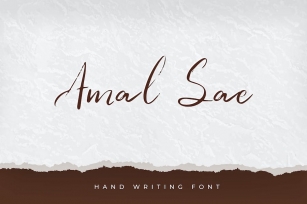 Amal Sae - Hand Writing Font Font Download