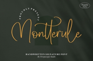 Montterule Handwritten Signature Font Font Download