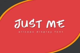 Just Me - Allcaps Display Font Font Download