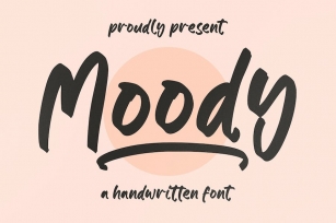 Moody Handwritten Font Font Download