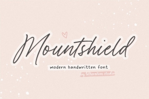 Mountshield Script Font Font Download