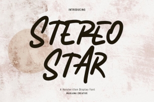 Stereo Star Handwritten Font Font Download