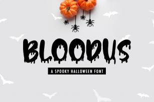 Bloodus spooky halloween Font Download