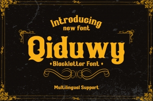 Qiduwy Font Download