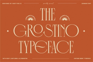 The Grostino Display Typeface Font Download
