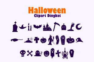 Halloween Clipar Font Download