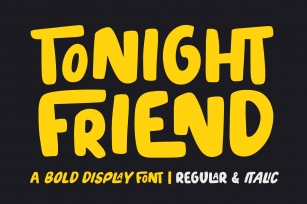 Tonight Friend Font Download