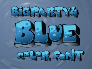 BigParty4-Blue Font Download