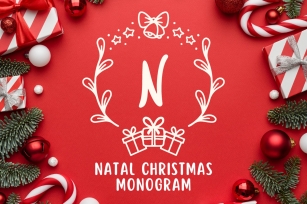 Natal Christmas Monogram Font Download