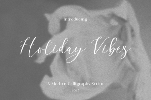 Holiday Vibes Font Download