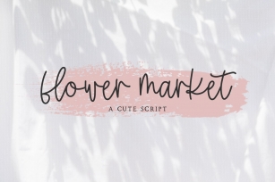 Flower Market Script Font Download