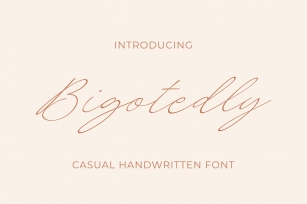 Bigotedly Font Download