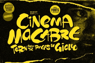 Cinema Macabre: Horror s Torn from the Pages of Giallo Font Download