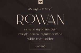 Rowan typeface Font Download