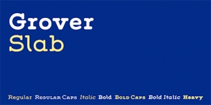 Grover Slab Font Download